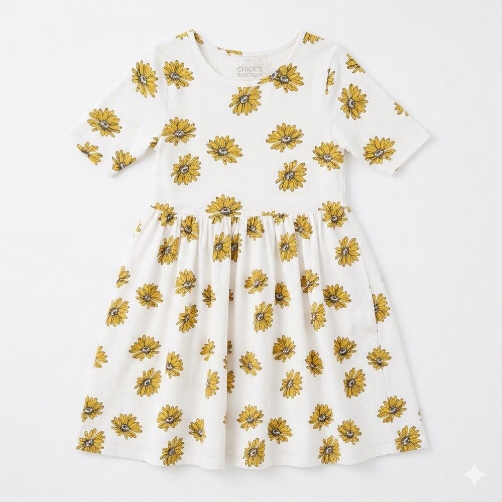 Pink Chicken Daisy Floral Dress Size 8
